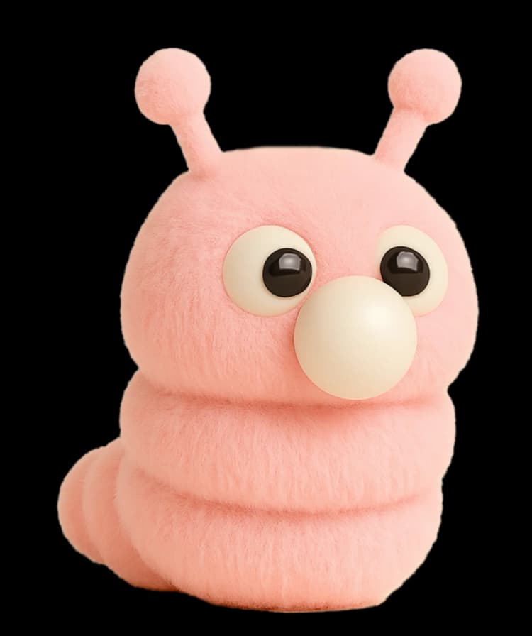 Calmie pink plush